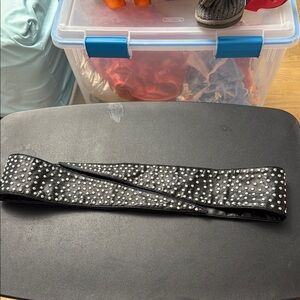 Elegant Black Studded Belt